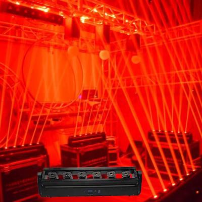 China Pioneer DJ DMX 3000MW Professional Audio Red Color 6 Bar Video Single Eye Led Laser Stage DJ Disco Fat Beam Light Bar For Club for sale