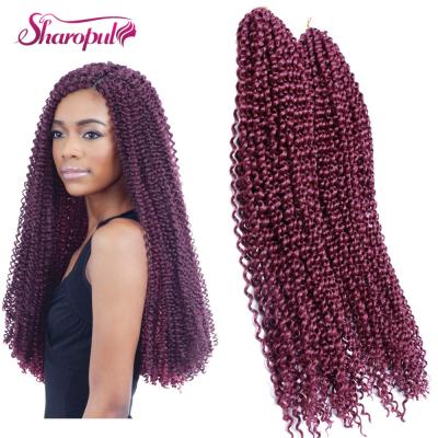 China Jerry Curl Micro Knot Soft Loop Crochet Twist Hair Extension 24inch 100gram Zizi Braids Synthetic Braiding Hair for sale