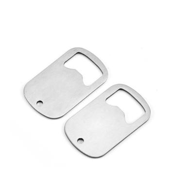 China Viable Flat Dog Tag Stainless Steel Bottle Opener for sale