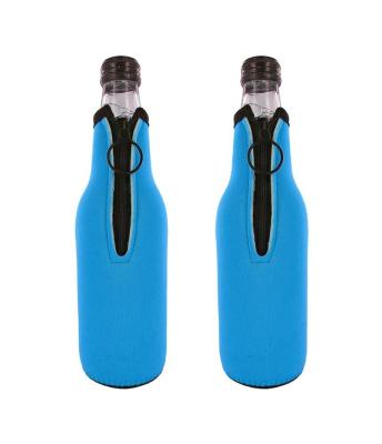 China Thermal Beer Bottle Sleeves - Set of 6 - Extra Thick Neoprene with Stitched Fabric Edges with Bonus Bottle Opener for sale