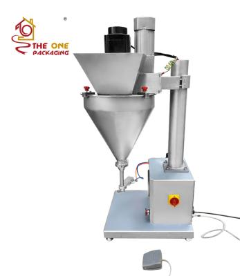 China High Accuracy CLOTHING Powder Filler Tabletop Desktop Spices Pierce Screw Filling Machine for sale