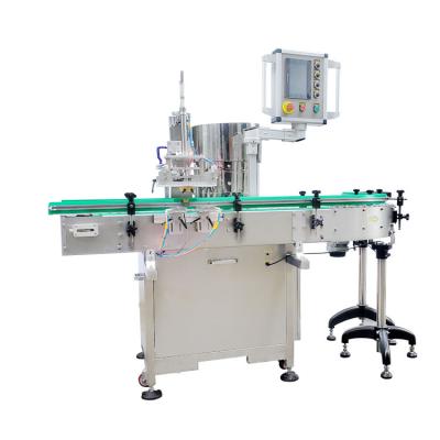 China Automatic Food Bottle Screw Sorting Placing Loading Sending Vibrating Capping Machine For ROPP Lid Cork Stopper for sale