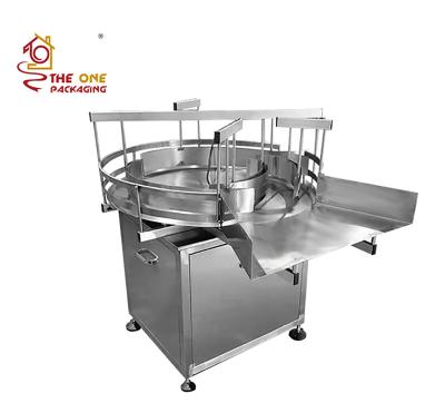 China Automatic Hotels Round Glass Bottle Unscrambler Rotary Plastic Bottle Matching Turntable Feeding Table for sale