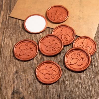 China 2021 Wedding Gift Decoration Hot Sale Wax Sealing Sticker Customize Colorful LOGO Sealing Wax Sticker For Wedding Invitation Decoration for sale