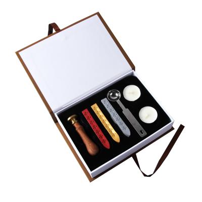 China China factory retro gift box with spoon seal wax seal stamp set for sale