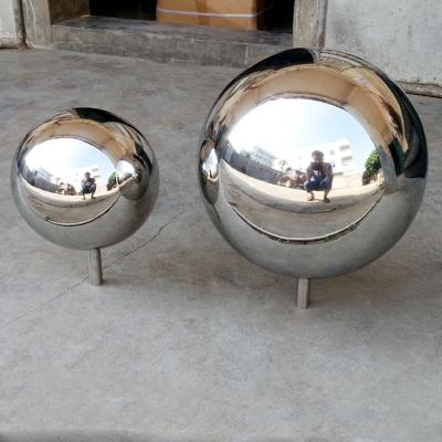 China Corrosion resistance 12cm 20cm 25cm vfx ball stainless steel ball with stem stainless steel mirror ball for sale