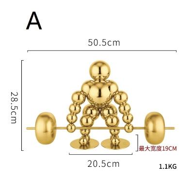 China China Original Design Gold Color Metal Statues Supply Items Stainless Steel Sculpture for sale