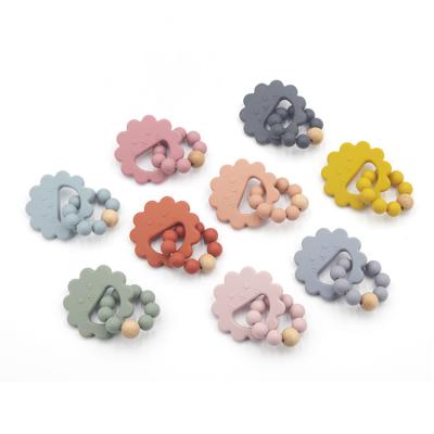 China Viable Factory Wholesale Hot Selling High Quality Baby Teether Toys Natural Silicone Baby Teether for sale