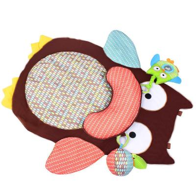 China Eco-freindly Fashion Soft Comforter Baby Activity Mat Pads Infant Owl Game Crawling Blanket for sale