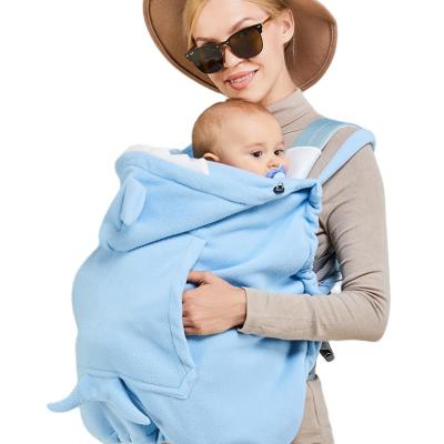 China Eco-freindly Newborns Carrier Stroller Covers Winter Soft Cartoon Warm Windproof Hooded Coat For Babies for sale