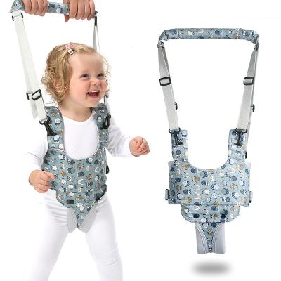 China Baby Walker Belt Wings Walking Walker Belt Cartoon Printed Adjustable Baby Auxiliary Strap Baby Learning Harness for sale