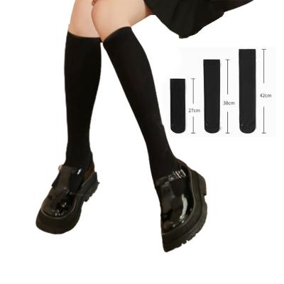 China Fashion Kawaii Cosplay Sexy Nylon Stockings Lolita Woman Long Socks Japanese Cute Breathable Black Knee High Nylon Stockings Solid Color for sale