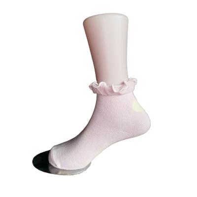 China Anti-Foul High Quality Breathable Cute Ribbed Infant Baby Socks Ruffle Socks Pop Socks For Girls for sale