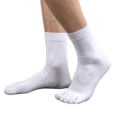 China Wholesale Bulk Men's Casual Breathable Ankle Toe Socks Mens Dress Socks Sporty Cotton Five Finger Socks for sale