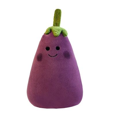 China Free Sample Stuffed Eggplant Plush Pillow Stuffed Eggplant Pillow Plush Soft Food Toy Pillows for sale