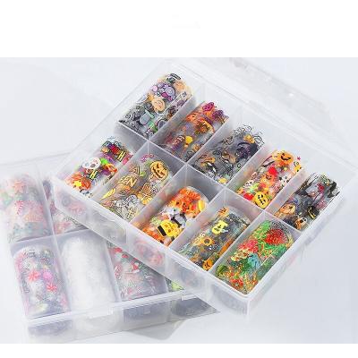 China Easy Apply Wholesale Christmas And Halloween Holiday Sticker Factory Direct Sales Nail Art Sticker for sale