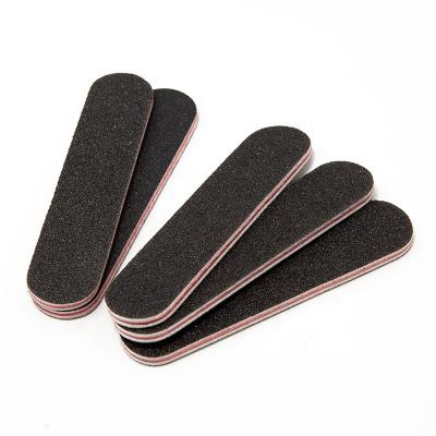 China Fingernail Art Best Quality 100/180 Finger Mini Sandpaper Nail File Art Tool Mini Double Side Fingernail for sale