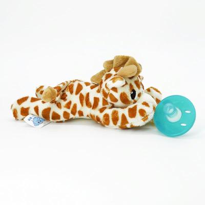 China Animal Detachable Plush Baby Pacifier Animal Toy for sale