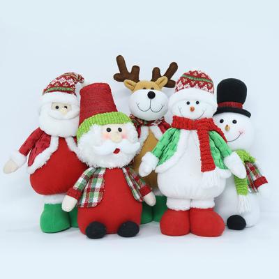 China Promotional Snowman Santa Reindeer Christmas Plush Toys Bulk Plush Gift The Penguin Toy Christmas Teddy Bear Soft for sale