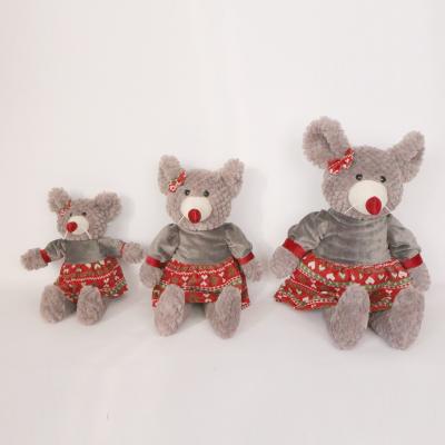 China Wholesale Promotion Customized Logo Cute Spring Plush Mouse Toy Dog Gift + Toys Stuffed Mouse Soft Dolls Use Shirt For Kids Gifts for sale