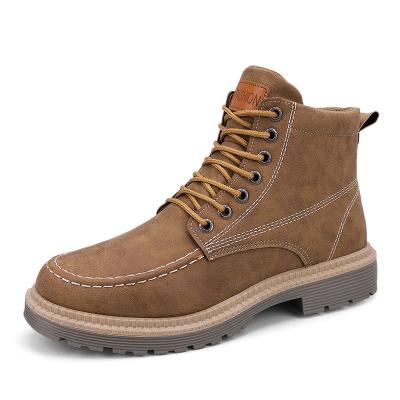 China Autumn And Winter Martin Versatile High Top Anti-skid Fashion Boots Trend Machining Fashionable Men's Boots Shoes for sale