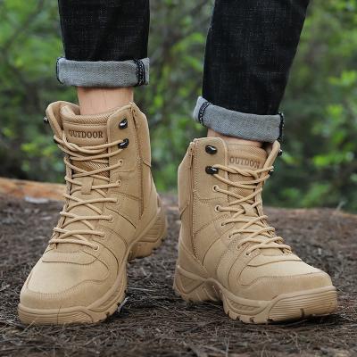 China Fashion Trend Men's Large Size High Top Martin Boots Trend Outdoor Tactical Rise Boots Autumn New Field Training Field for sale