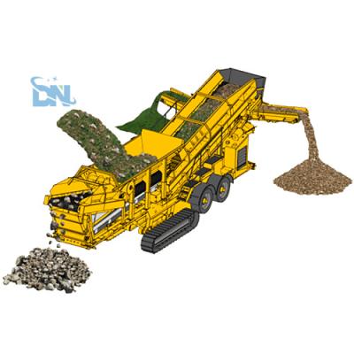 China Granite Rock Stone Plant Mining Mobile Aggregate 50tph Two Stage Mobile Crusher Price for sale