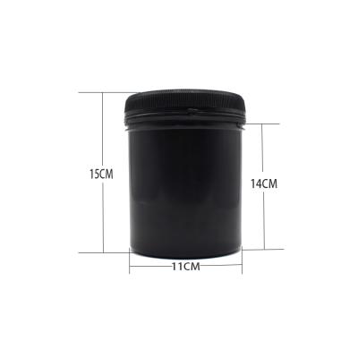 China 1000ml Empty Canned Food Round PP Plastic Wide Mouth Jar With Pile Proof Cap for sale