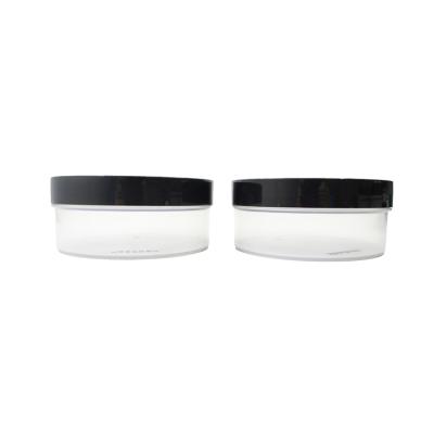 China Unique Black Plastic Skin Care Cream PP Container Jar 100ml 250ml 300ml Mask Cream Packaging for sale