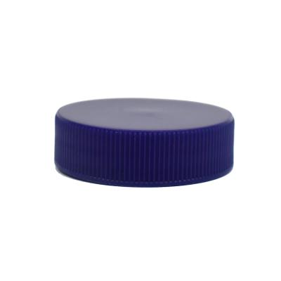 China Screw Closure Caps Non Refillable Cap 38/400 Ribbed Plastic Bottle Lids 38mm With Foam Liner for sale