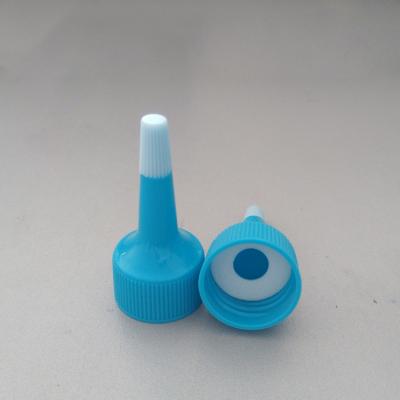 China Non Flip 24 Mm Plastic Twist Spout Lids Headed Mouth Lid Plastic Twist Top Cap Cap For Spout for sale