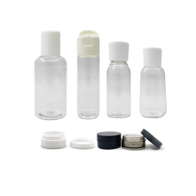 China Personal Care Skin Care Bottle Set Cheap Plastic Packaging Airline Travel Bottle Cosmetic Kit for sale