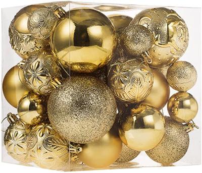 China Amazon HotSale Matt Shiny Balls Custom Shatterproof Christmas Ornaments Festival Stuff For Christmas Tree Decor For Wedding Party Holidays for sale