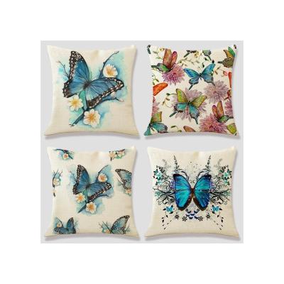 China Colorful Anti Pilling Checkout Boho Bacterial Suitable Soft Price Butterfly Anti Pilling Colorful Quality Printed Cushion Covers for sale