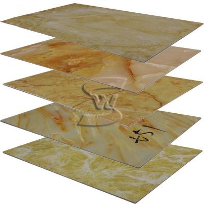 China Waterproof PVC Marble Laminated Sheet Eco - Friendly / Waterproof PVC Board For Interior Decoration for sale