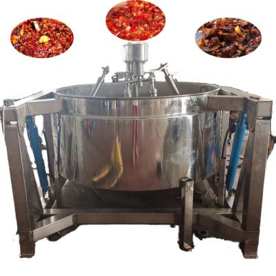 China Fruit Blocks China Manufacturer Industrial Gas Steamer Blender Machine Food Cooking Lined Kettle With Blender Cooking Equipment Price for sale