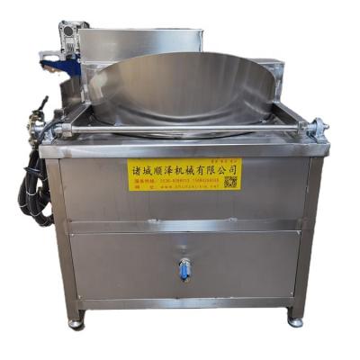 China food & Automatic Stirring Beverage Factory Plantain French Fries Frying Machine Batch Fryer Peanut Frying Machine for sale