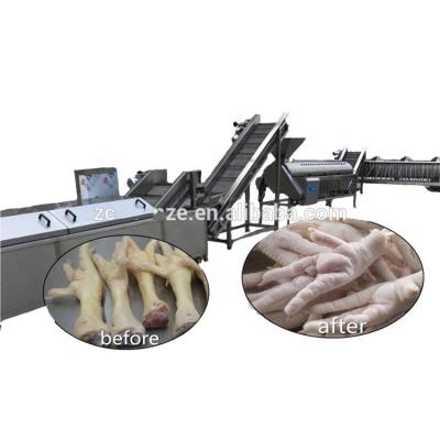 China Professional Factory Price POULTRY Processing Line Chicken Claw Cutting Machine Chicken Leg Peeling Chicken Feet Machine for sale