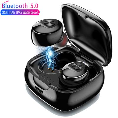 China In-ear TWS 5.0 Wireless Earbuds True Waterproof Sports Earphone 3D Stereo Sound Earphones IPX5 With Charging Box for sale