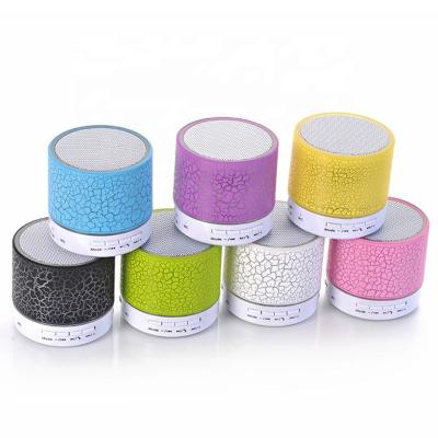 China Play Best Selling A9 Mini Slot Video 2021 Colorful Blue LED Speaker Tooth Wireless Portable Speaker For All Mobile Phones for sale