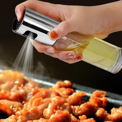 China Viable Oil Sprayer Bottle For Cooking Transparent Sprayer Vinegar Spray Bottle Portable Food Grade BBQ Frying Grilling Kitchen for sale