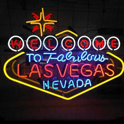 China Retro Metal Las Vegas Neon Sign Vintage Buildings Las Vegas Box Neon Light Sign Custom Neon Sign China Suppliers for sale