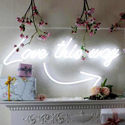 China China Residential Suppliers Shanghai Clear Acrylic Panel Wedding Led Neon Light Sign Wall Custom Neon Light Love Led Neon Sign Light L for sale