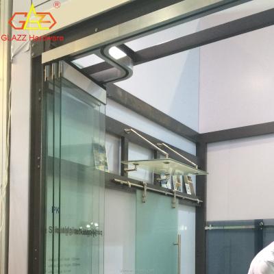 China Modern Glass Frameless Folding Door Modern Glass Folding Door Thick Aluminum Heavy Folding Door for sale