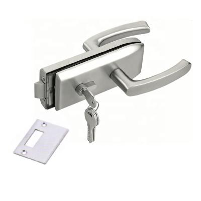 China Folding Door Frameless Glass Glass Door Lock With Handle Sliding Door Swing Door Lock for sale