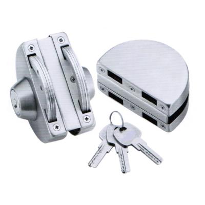 China Folding Door Frameless Glass Door Frameless Glass Handle Stainless Steel Sliding Glass Door Key Lock for sale