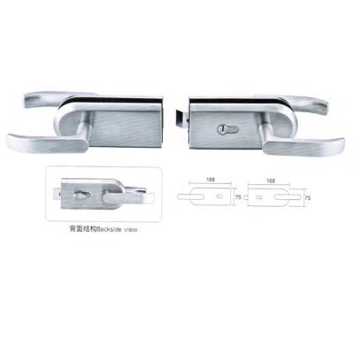 China Wholesale Frameless Glass Folding Door Sliding Door Lock Frameless Tempered Glass Hardware for sale