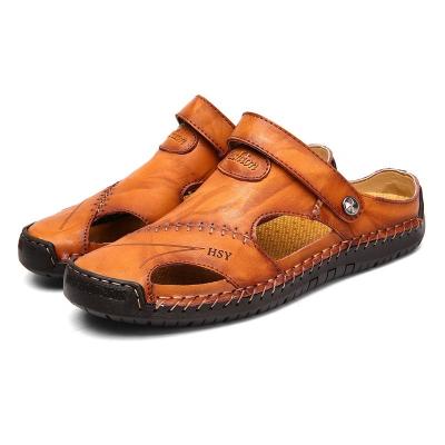 China Lightweight Dynamic Plus Size High Quality Leather Shoes Breathable Slippers Men's Casual Shoes Beach Sandals for sale