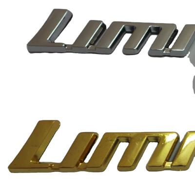 China Simple Custom Logo Car Accessories ABS Chrome Auto Letter Badge Emblem for sale