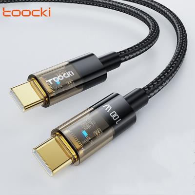 China Toocki 100W Usb C Cable 100W 100W Usbc Fast Charging High Speed ​​Fast Charging Cable To Usbc PD Cable for sale